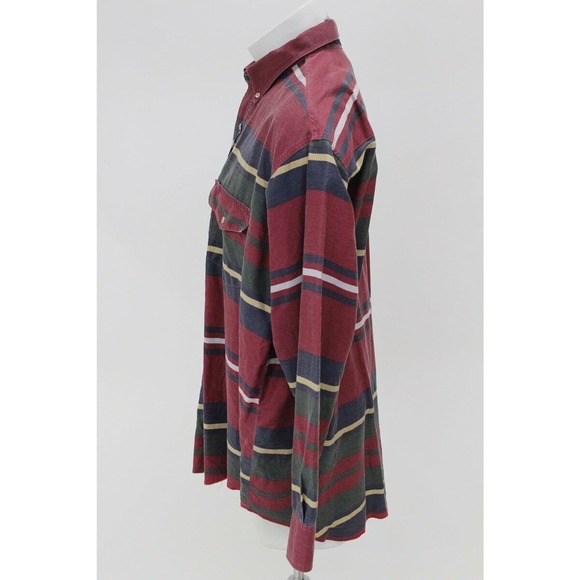 Vtg Wrangler Shirt Men's XL Striped Brushpopper Western X-Long Tails Long Sleeve - Picture 3 of 9